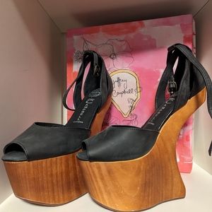 Jeffrey Campbell STR8UP sandals sz 6.5